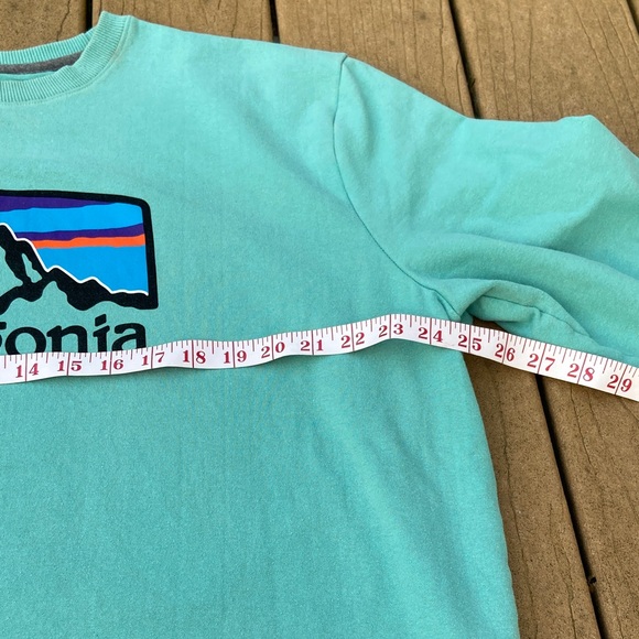 Patagonia Turquoise / Mint Green Crewneck Sweater - Picture 5 of 7